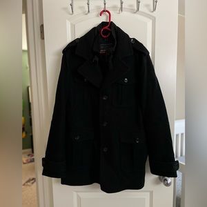 Express Men’s black wool jacket XL